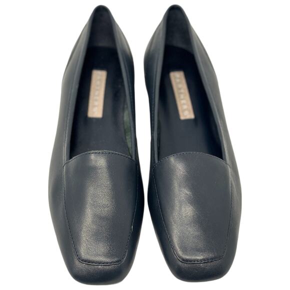 PARTNERS Dark Blue Leather Slip On Loafer Flats Shoes Women's Size 6 - Picture 2 of 10